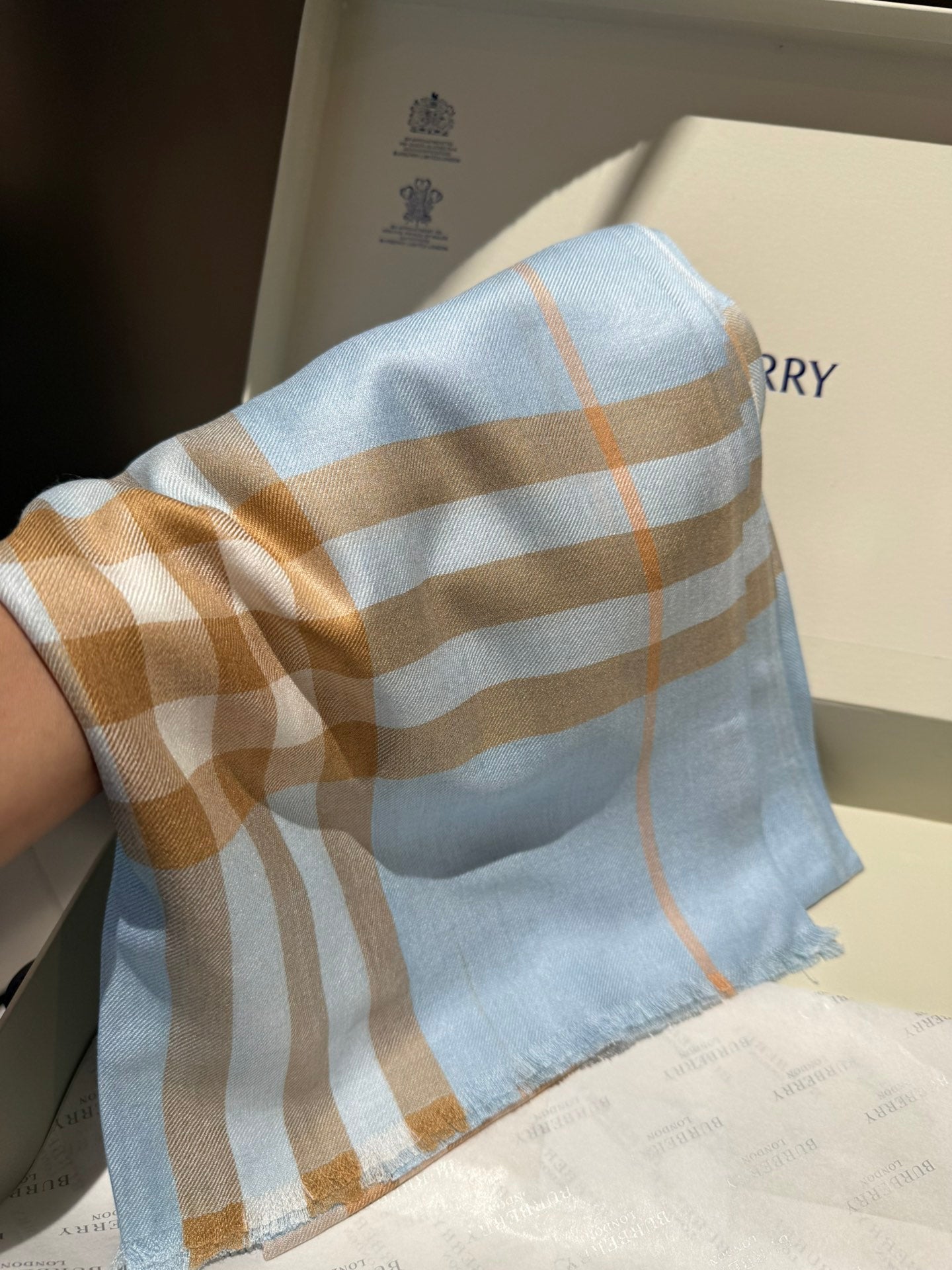 BURBERRY SCARF 200 CM IN COLORFUL CASHMERE 408860