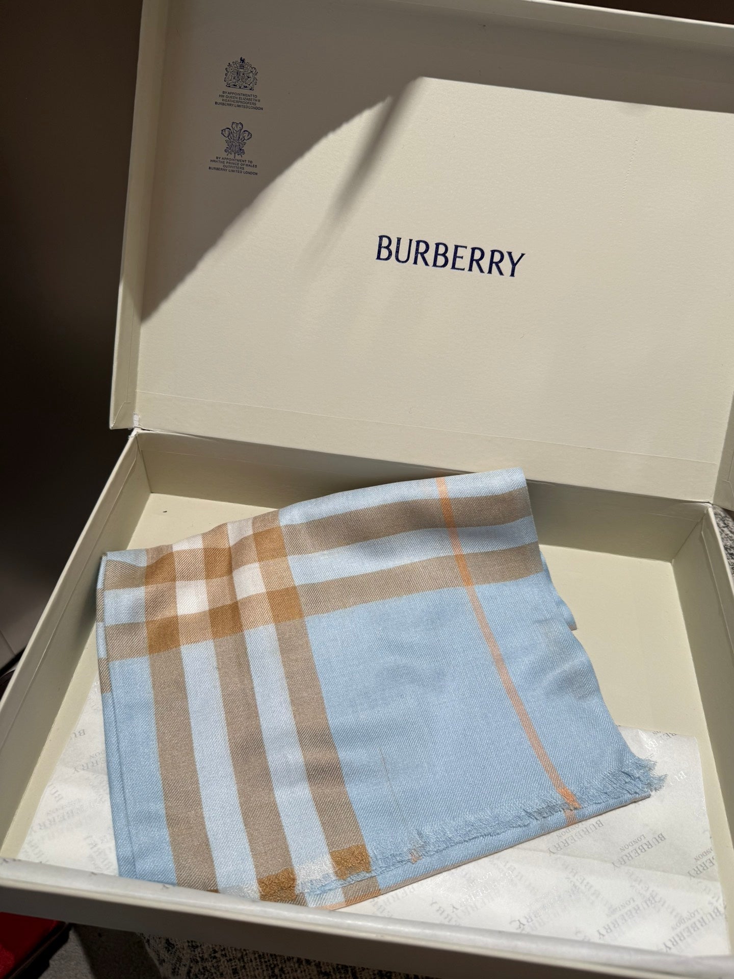 BURBERRY SCARF 200 CM IN COLORFUL CASHMERE 408860