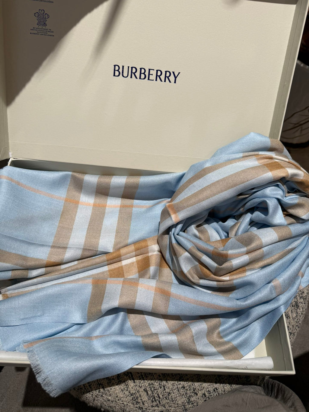 BURBERRY SCARF 200 CM IN COLORFUL CASHMERE 408860