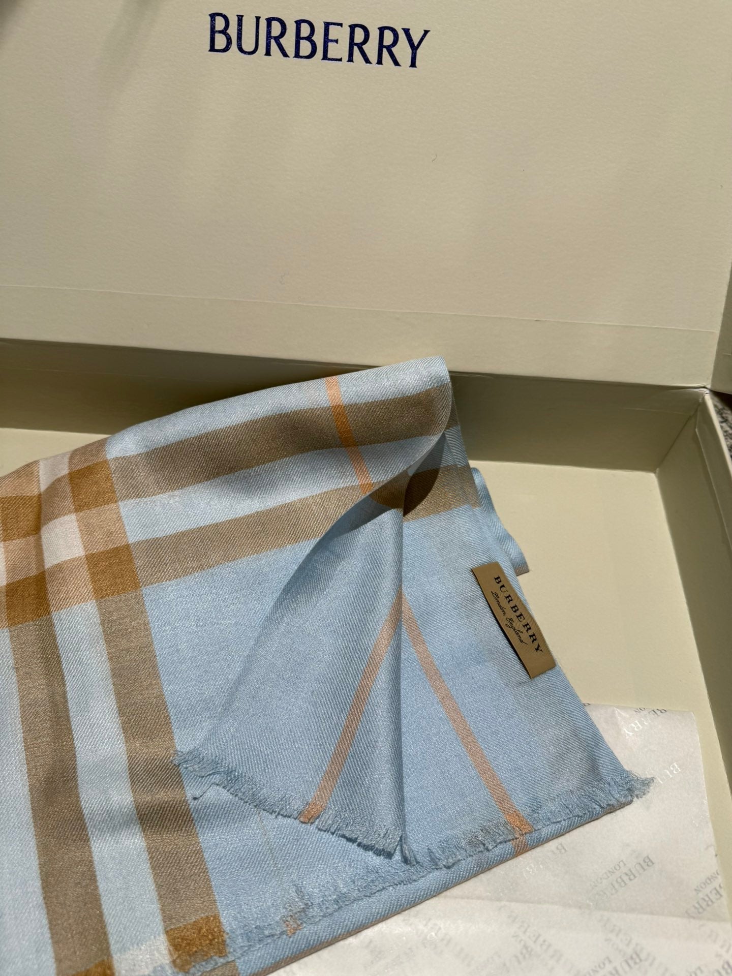BURBERRY SCARF 200 CM IN COLORFUL CASHMERE 408860