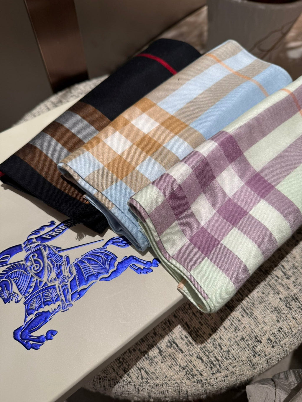 BURBERRY SCARF 200 CM IN COLORFUL CASHMERE 408861