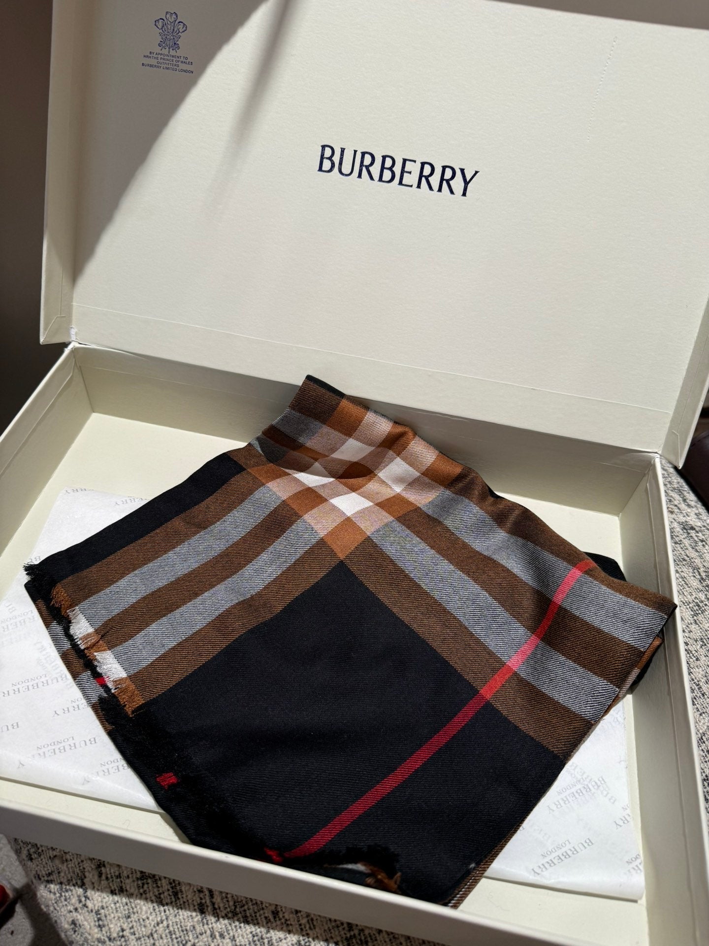 BURBERRY SCARF 200 CM IN COLORFUL CASHMERE 408861