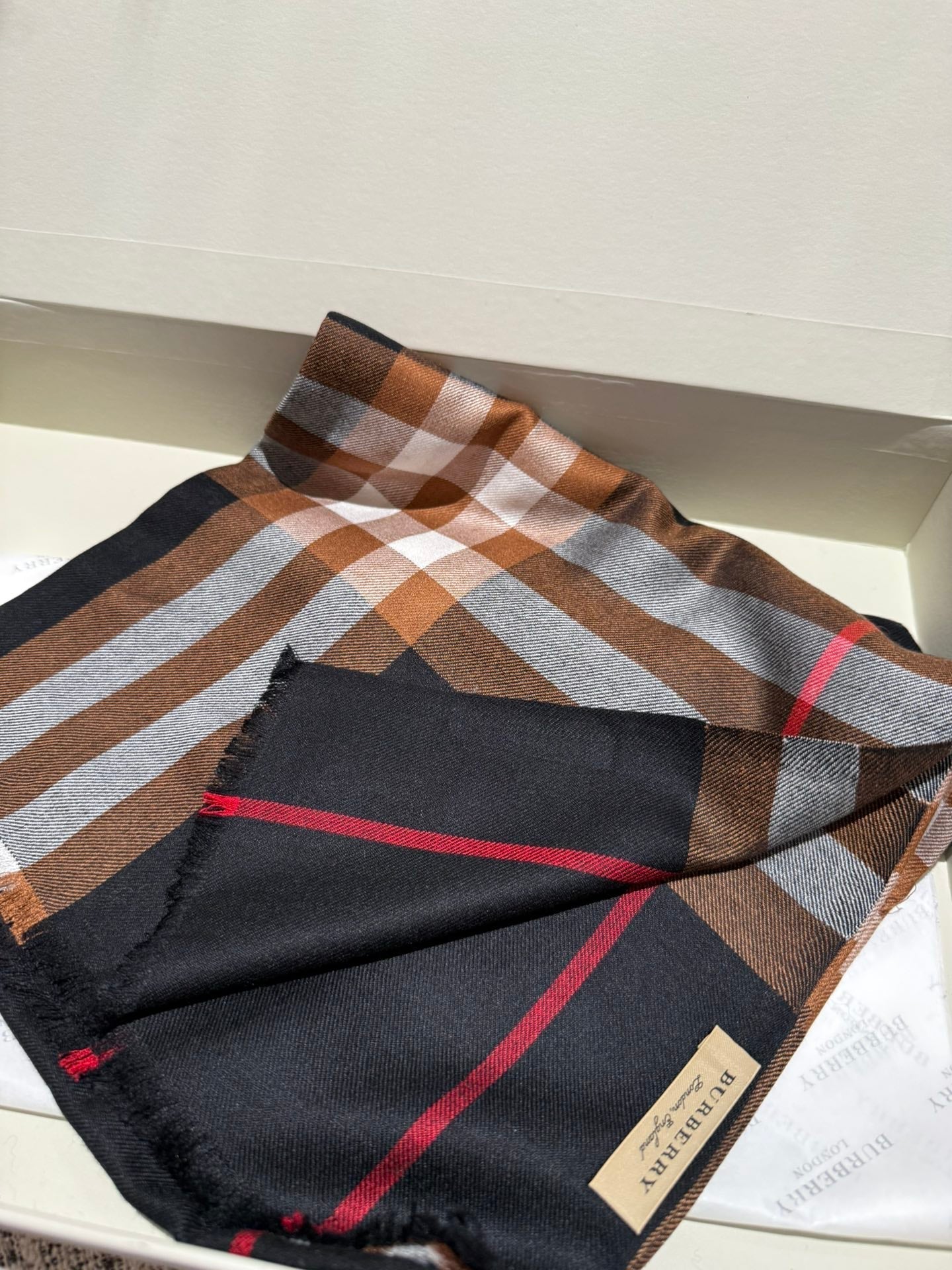 BURBERRY SCARF 200 CM IN COLORFUL CASHMERE 408861