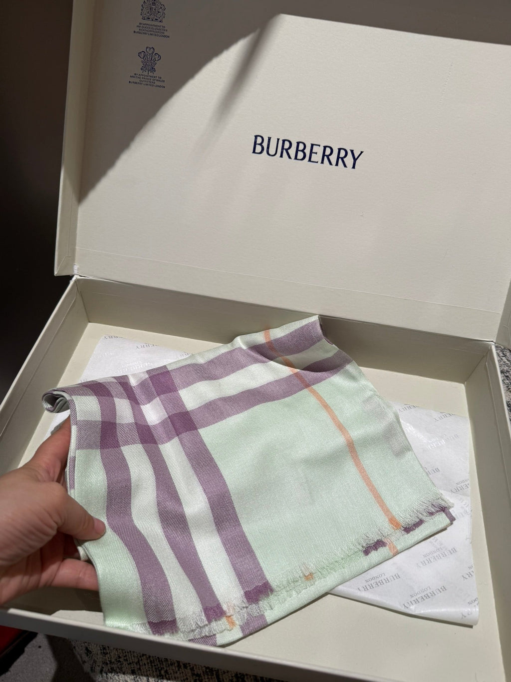 BURBERRY SCARF 200 CM IN COLORFUL CASHMERE 408862