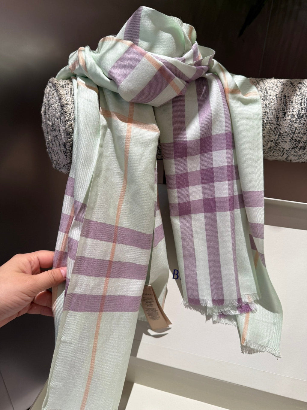 BURBERRY SCARF 200 CM IN COLORFUL CASHMERE 408862