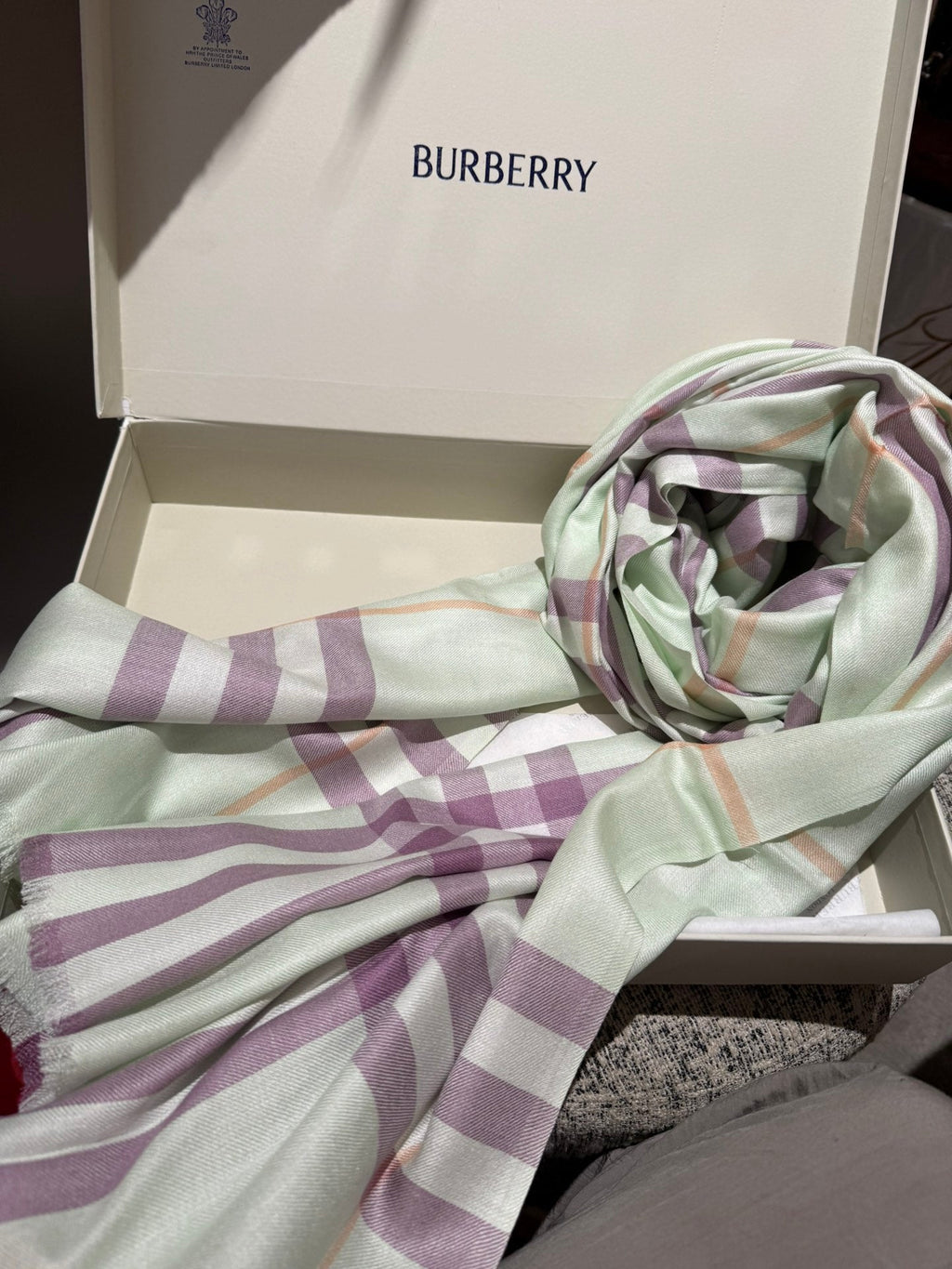 BURBERRY SCARF 200 CM IN COLORFUL CASHMERE 408862