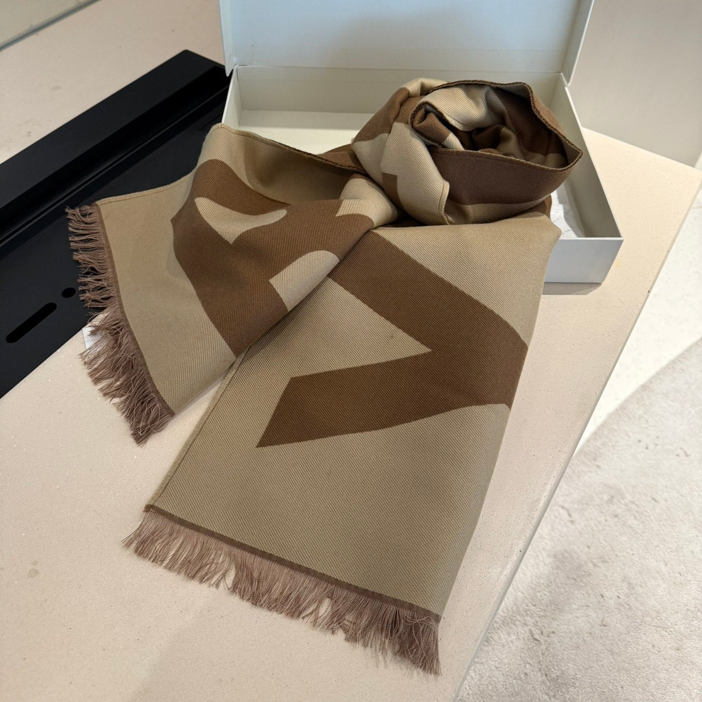 BURBERRY BBR SCARF 180 CM IN CASHMERE 01