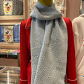 GUCCI SCARF 195 CM IN SAPPHIRE BLUE WOOL 401496