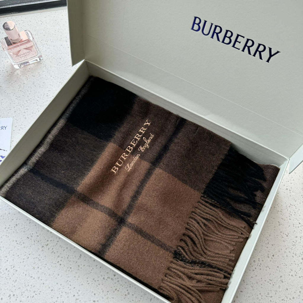 BURBERRY BBR SCARF 180 CM IN CASHMERE 489893