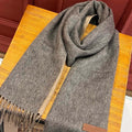 LOUIS VUITTON SCARF 180 CM IN MOUSE GRAY CASHMERE 396479