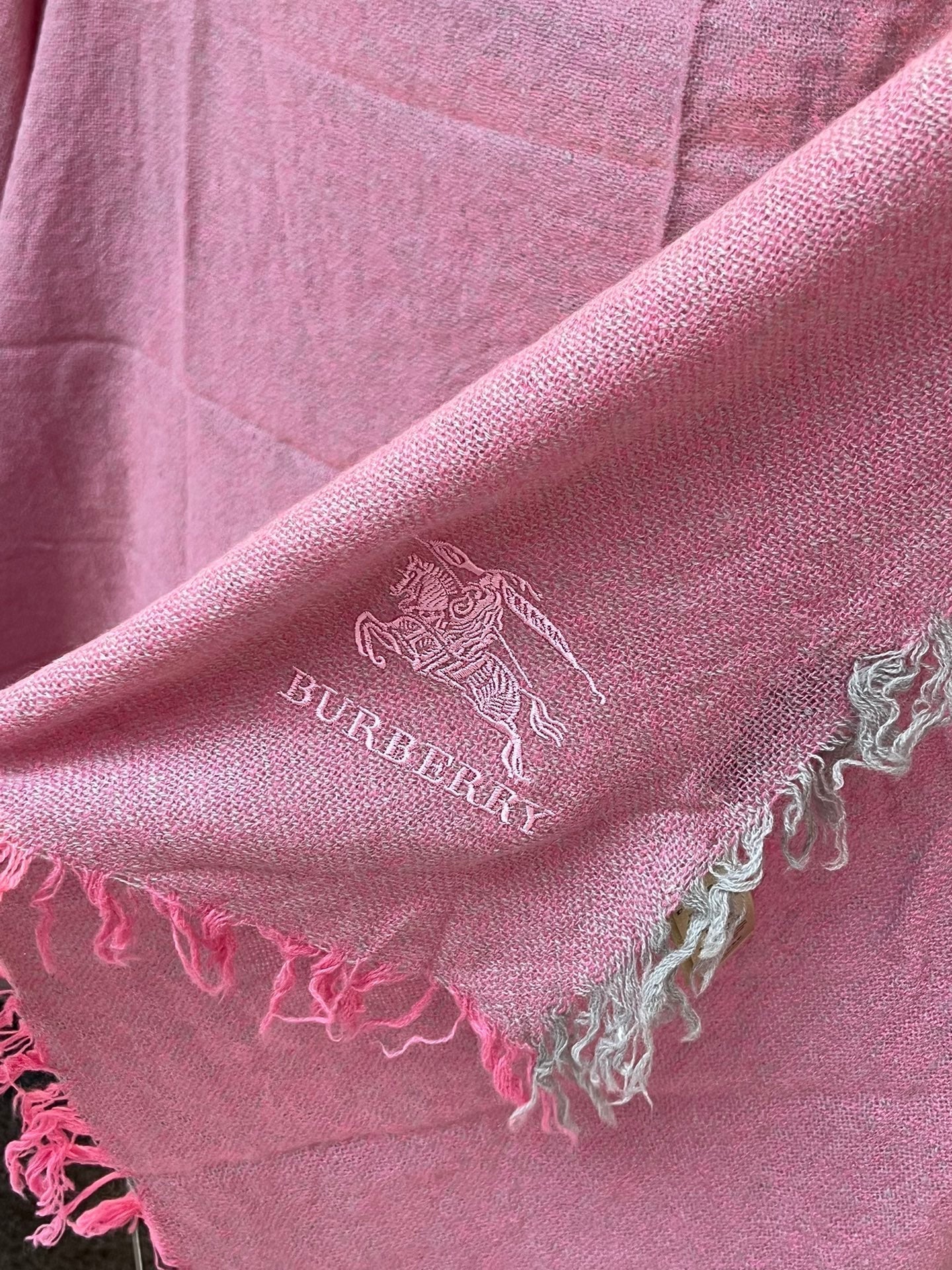BURBERRY SCARF 200 CM IN FLAMINGO PINK CASHMERE 410225