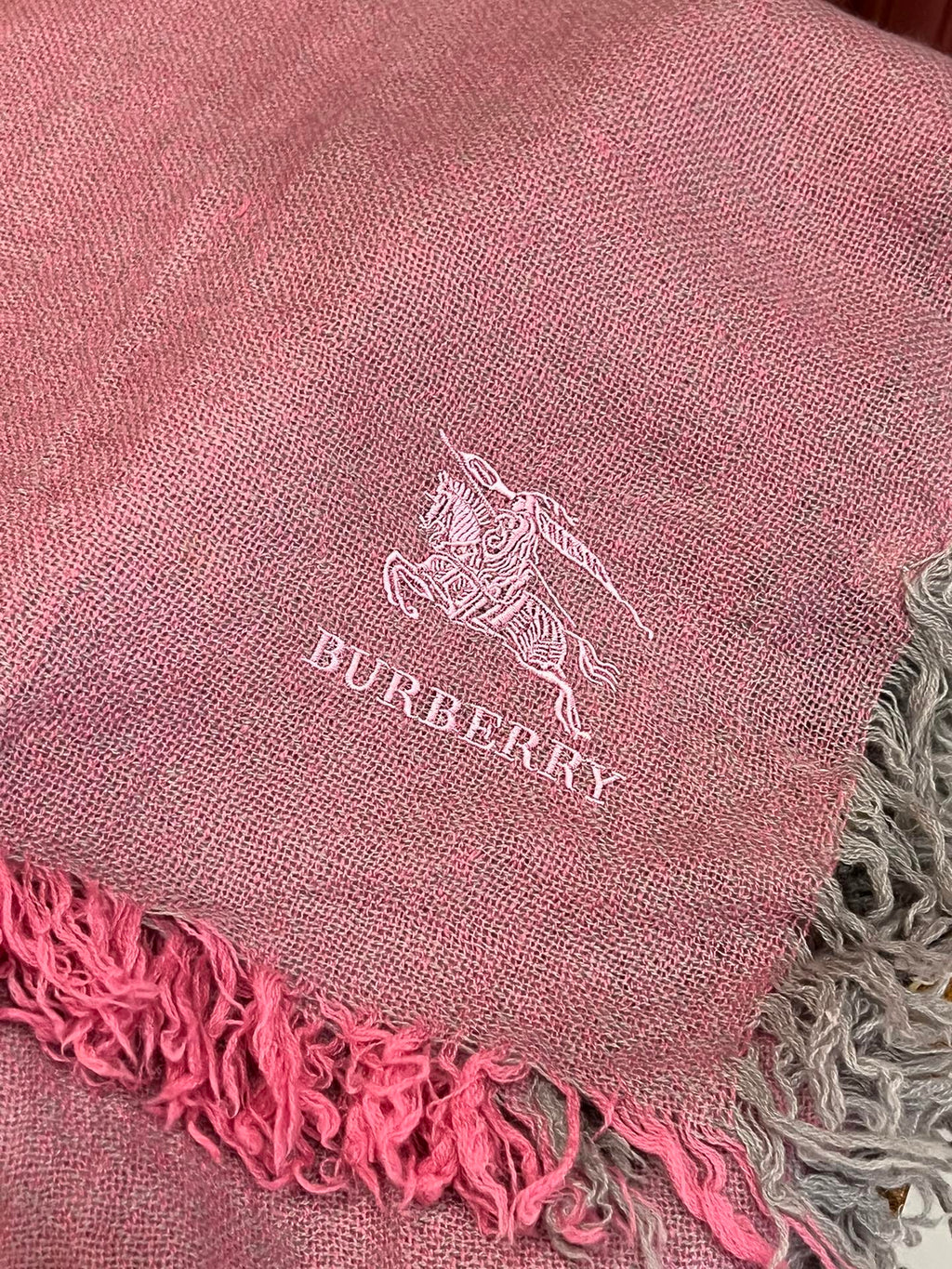 BURBERRY SCARF 200 CM IN FLAMINGO PINK CASHMERE 410225