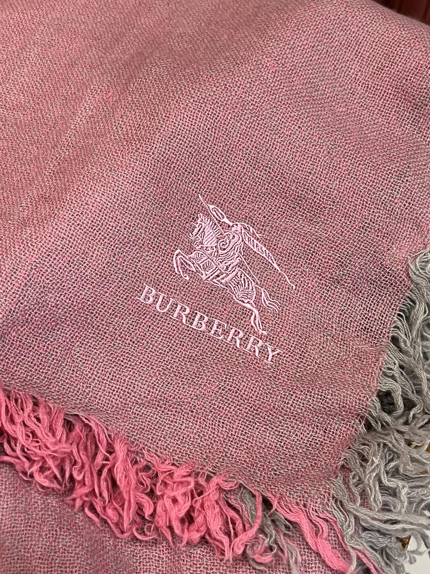 BURBERRY SCARF 200 CM IN FLAMINGO PINK CASHMERE 410225