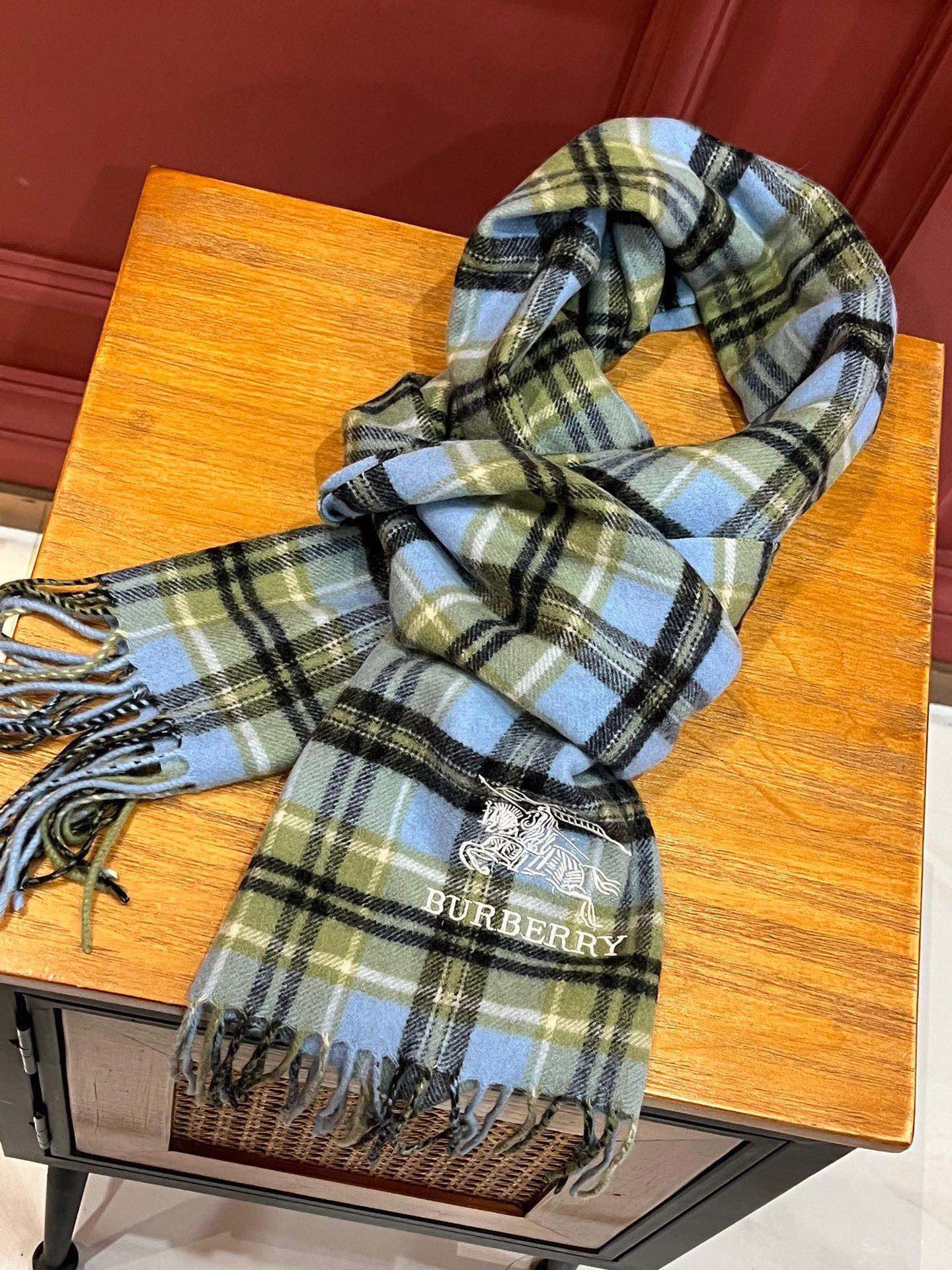BURBERRY BBR SCARF 190 CM IN CASHMERE 486482