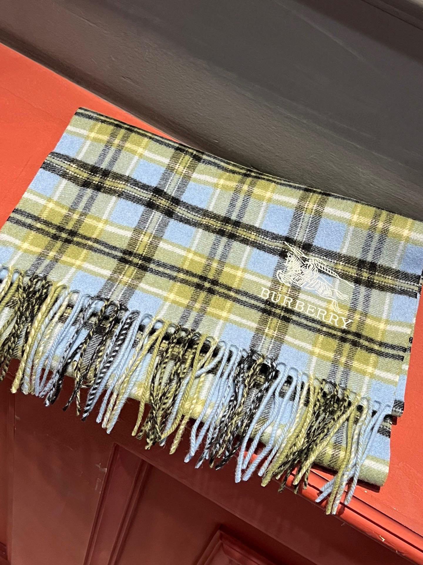 BURBERRY BBR SCARF 190 CM IN CASHMERE 486482