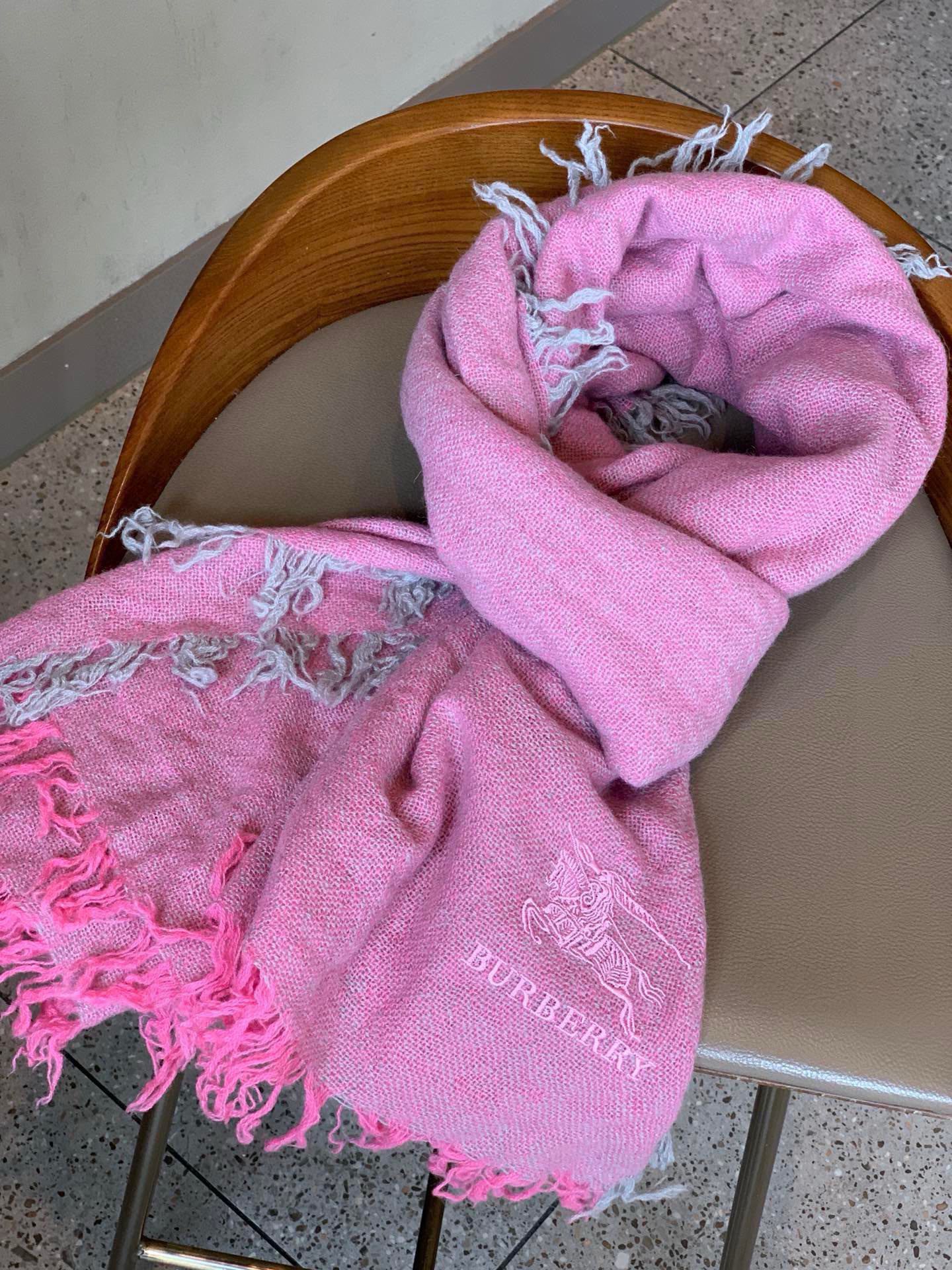 BURBERRY BBR SCARF 220 CM IN CASHMERE 488266