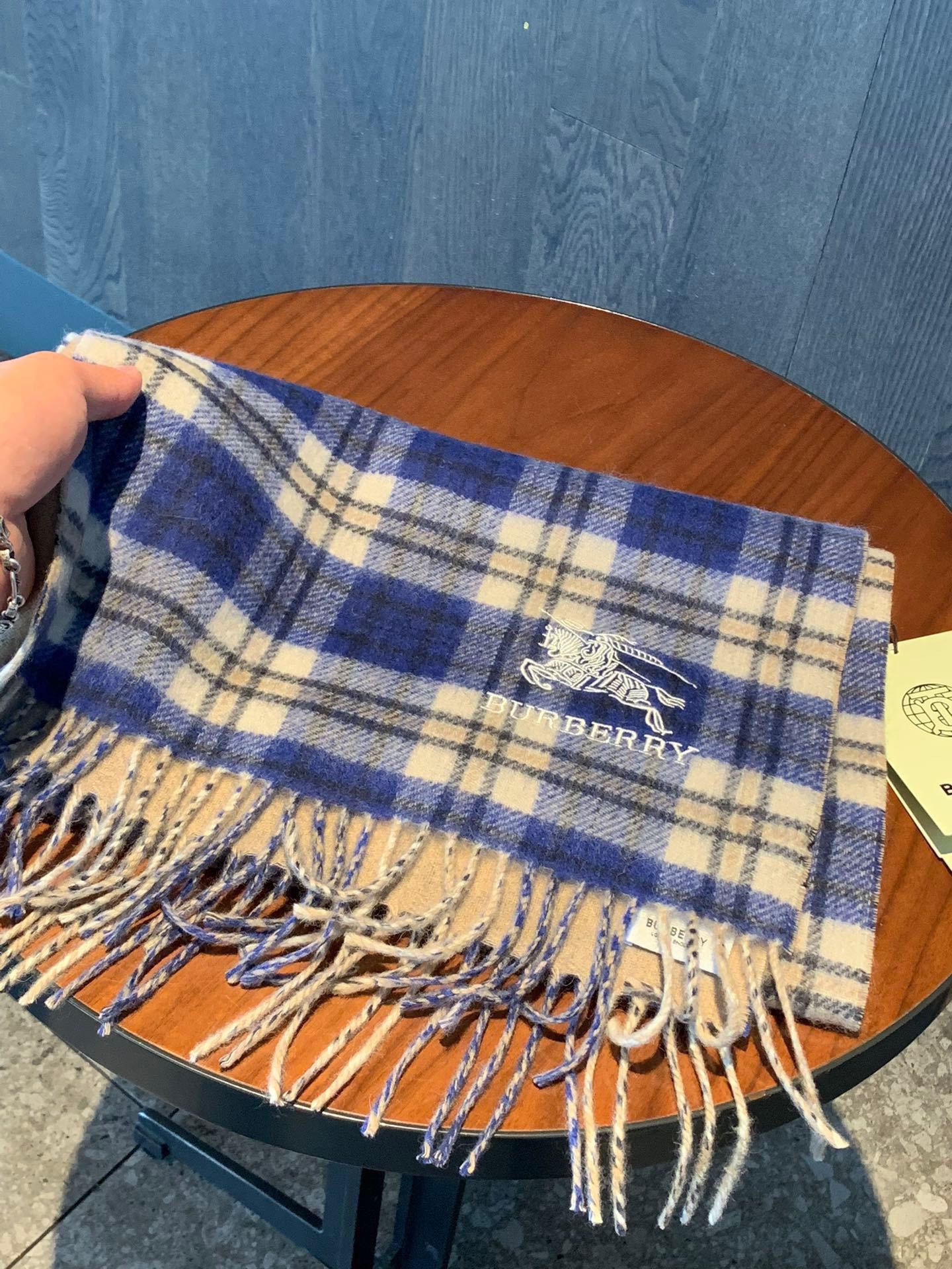 BURBERRY BBR SCARF 190 CM IN CASHMERE 488275
