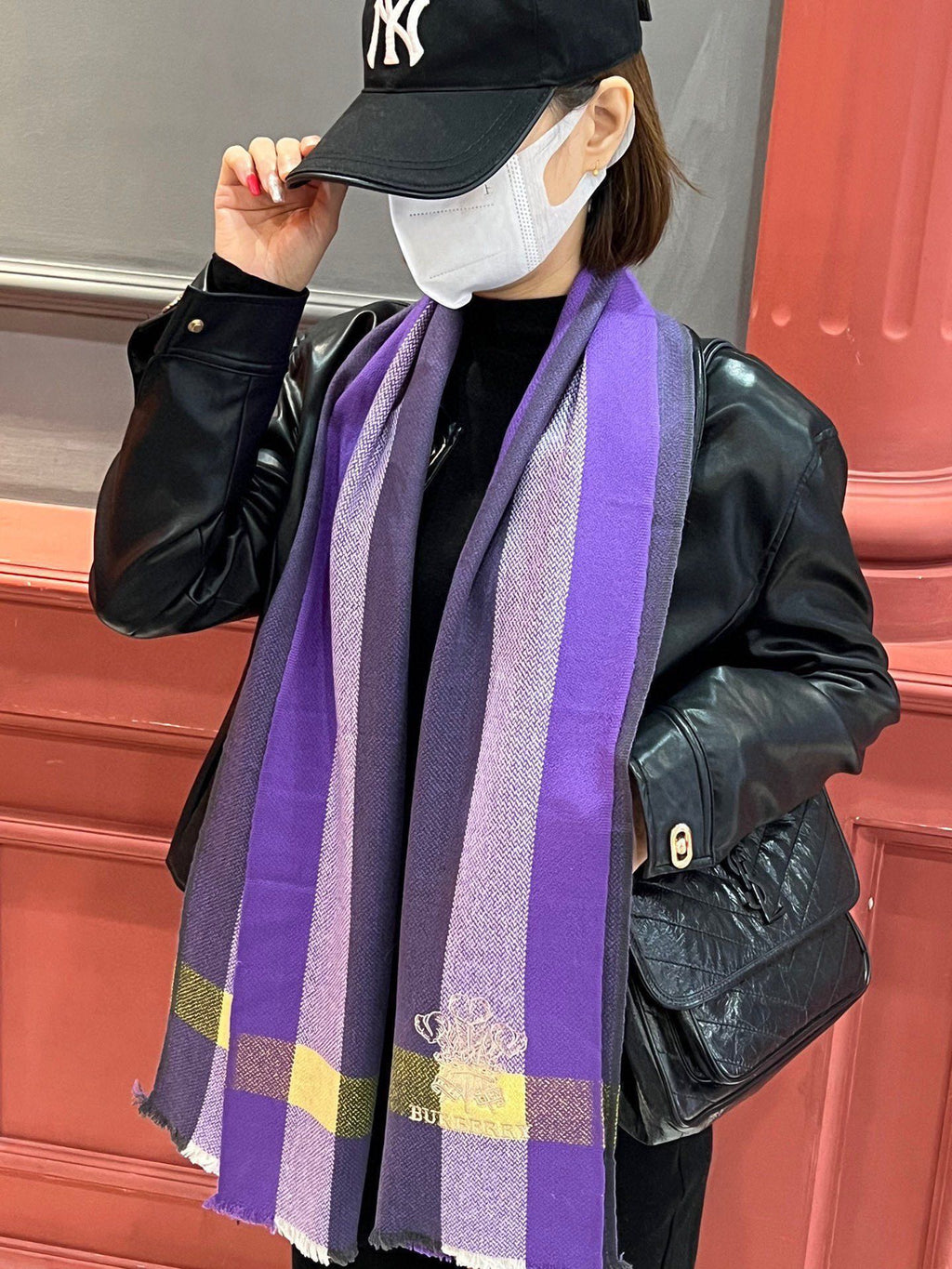 BURBERRY BBR SCARF 180 CM IN CASHMERE 488981