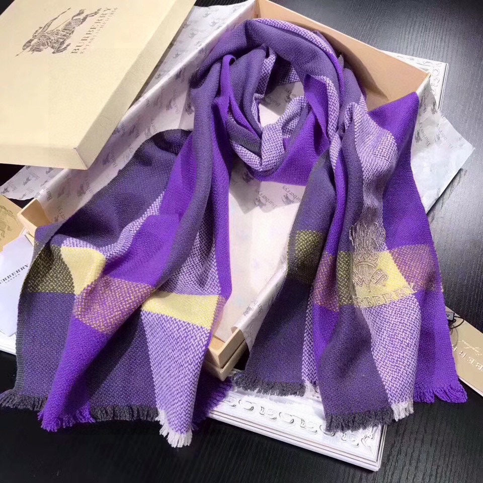 BURBERRY BBR SCARF 180 CM IN CASHMERE 488981