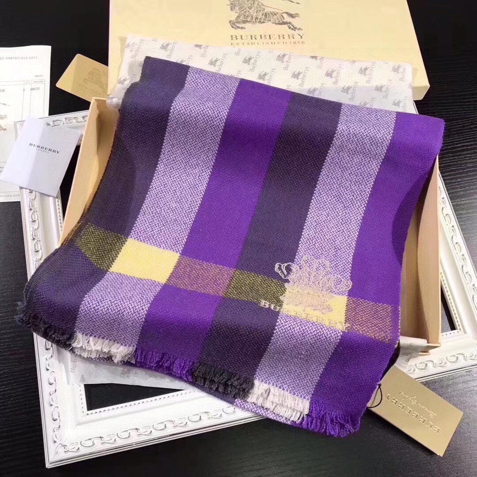 BURBERRY BBR SCARF 180 CM IN CASHMERE 488981