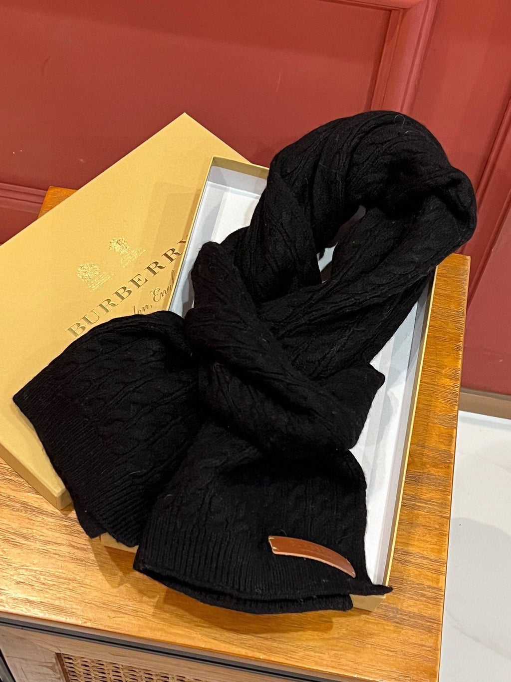 BURBERRY BBR SCARF 170 CM IN WOOL MIX CASHMERE 489017