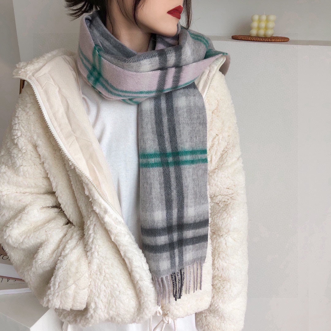 BURBERRY BBR SCARF 190 CM IN CASHMERE 490769