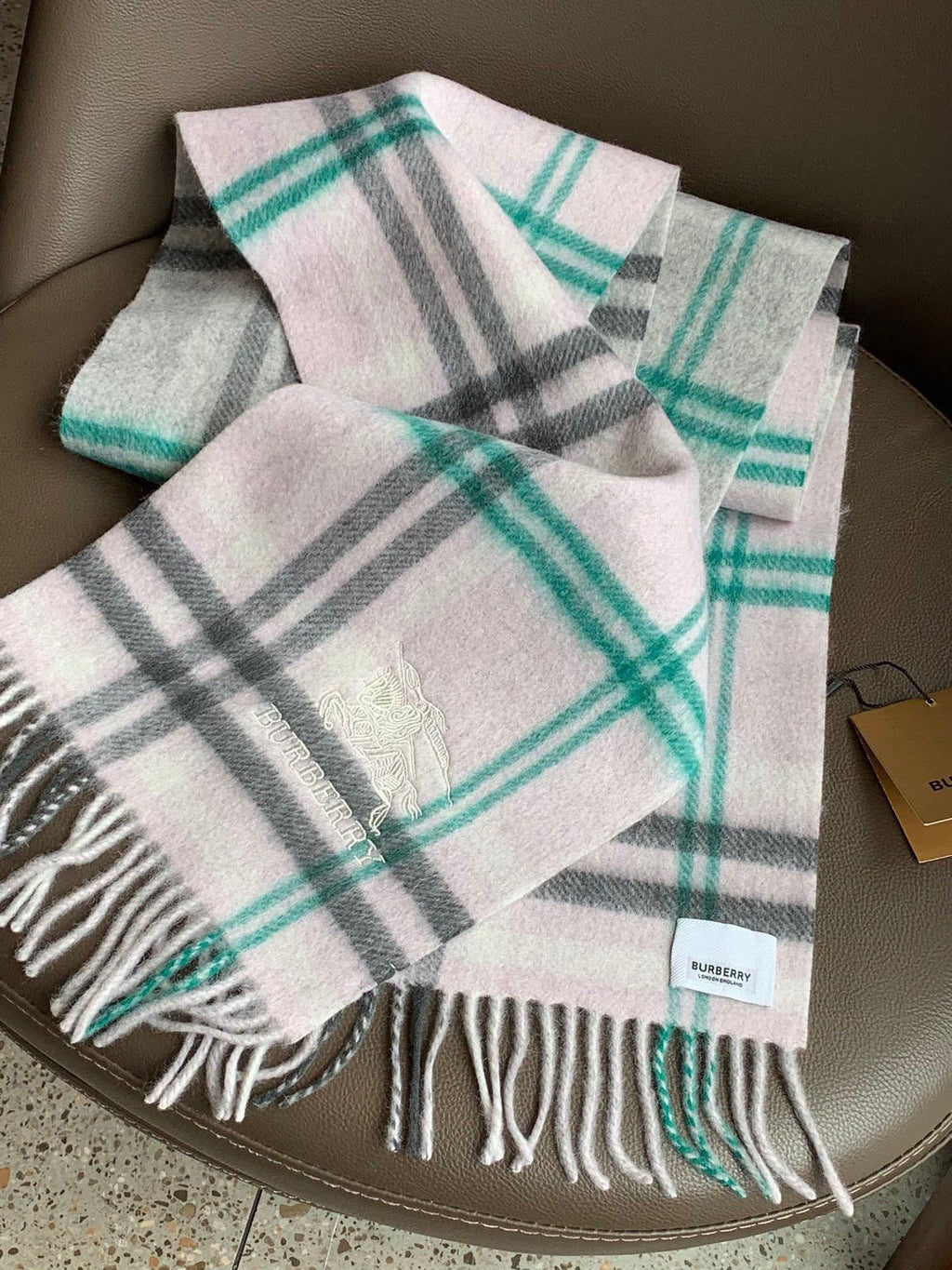 BURBERRY BBR SCARF 190 CM IN CASHMERE 490769
