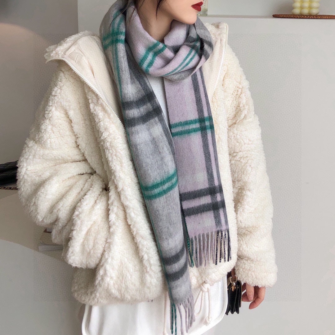 BURBERRY BBR SCARF 190 CM IN CASHMERE 490769