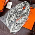 HERMES HERMES 25S SCARF 140 IN CASERE SILK 727316