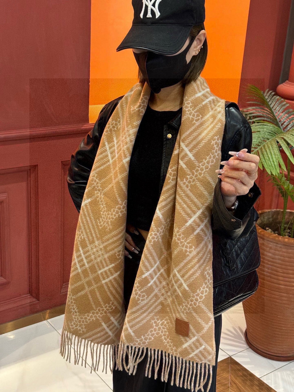 BURBERRY BBR SCARF 168 CM IN CASHMERE 730561