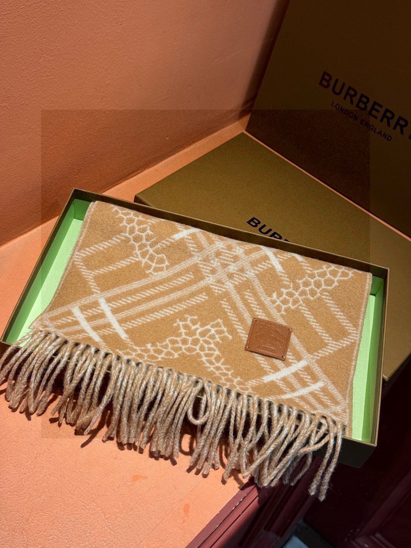 BURBERRY BBR SCARF 168 CM IN CASHMERE 730561