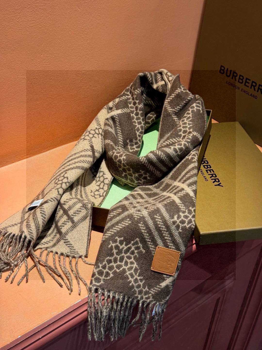 BURBERRY BBR SCARF 168 CM IN CASHMERE 730563