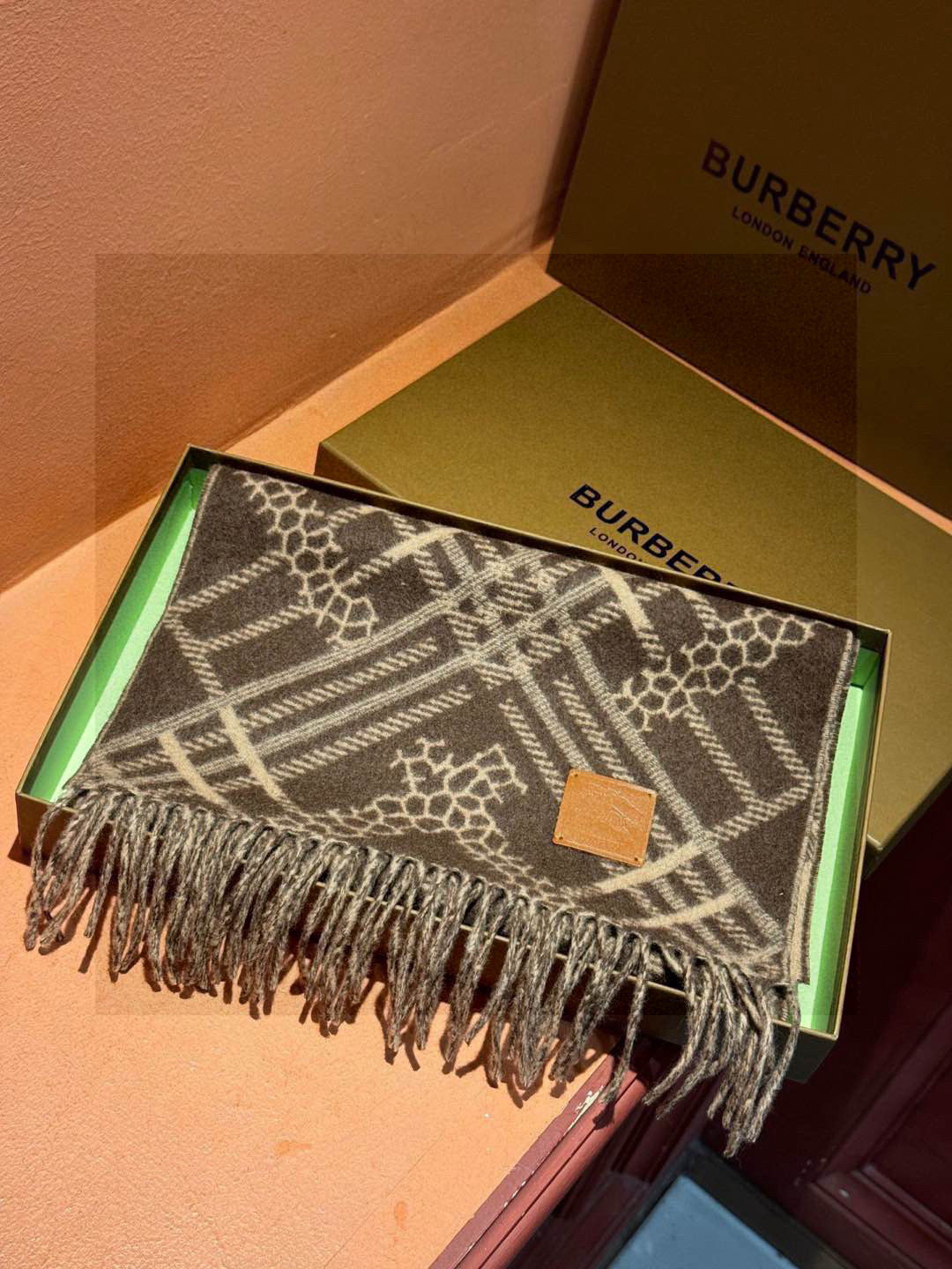 BURBERRY BBR SCARF 168 CM IN CASHMERE 730563