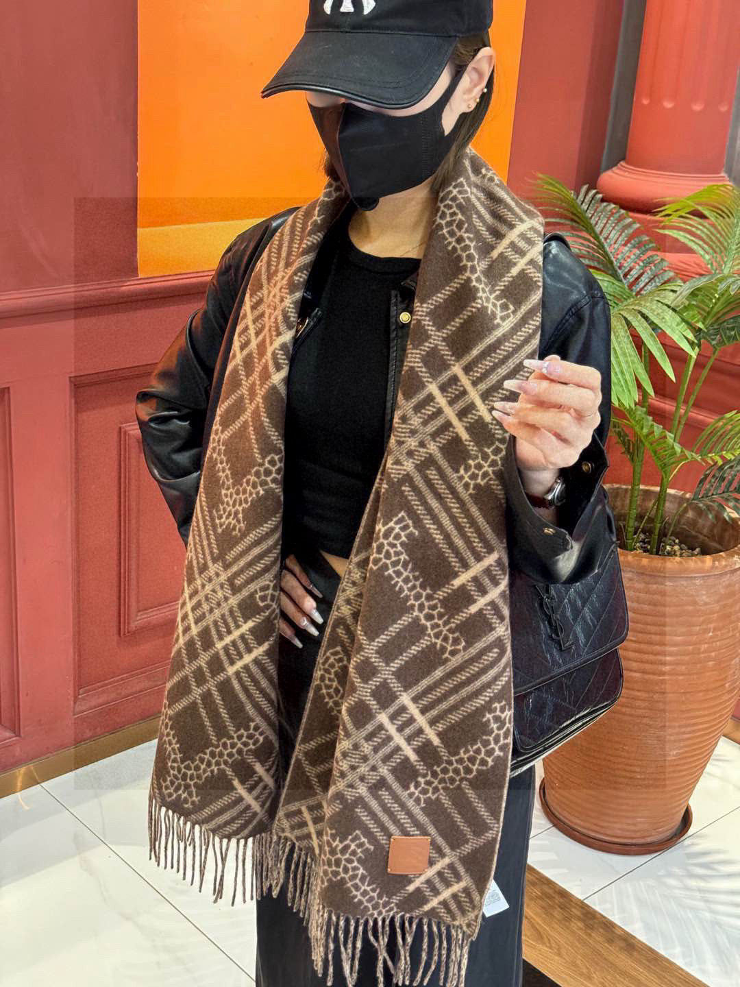 BURBERRY BBR SCARF 168 CM IN CASHMERE 730563