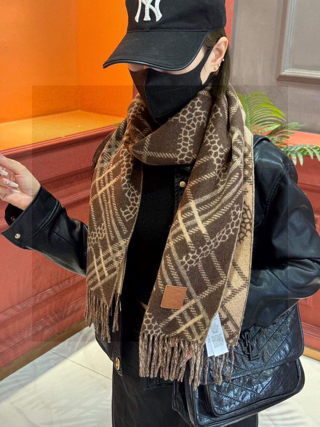 BURBERRY BBR SCARF 168 CM IN CASHMERE 730563