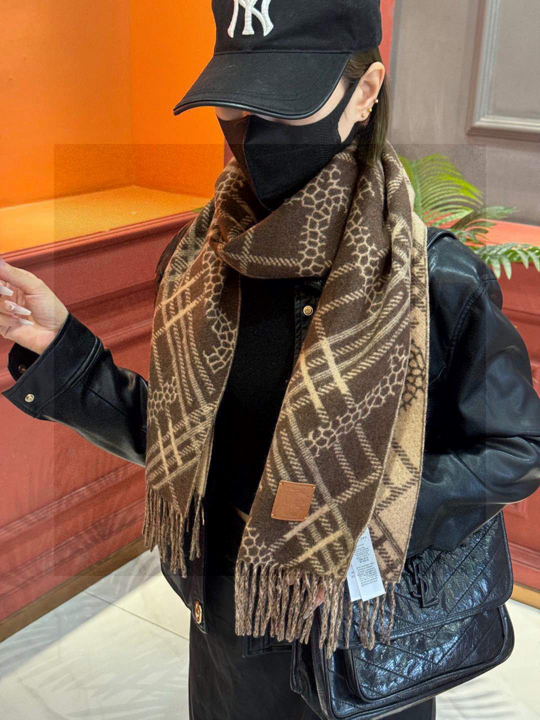 BURBERRY BBR SCARF 168 CM IN CASHMERE 730563