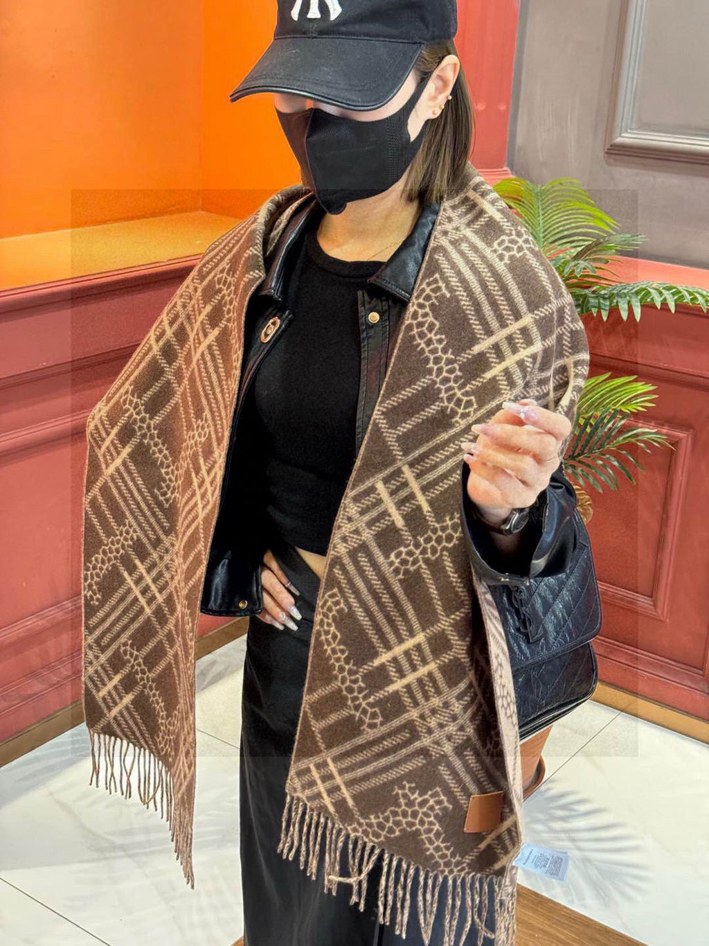 BURBERRY BBR SCARF 168 CM IN CASHMERE 730563