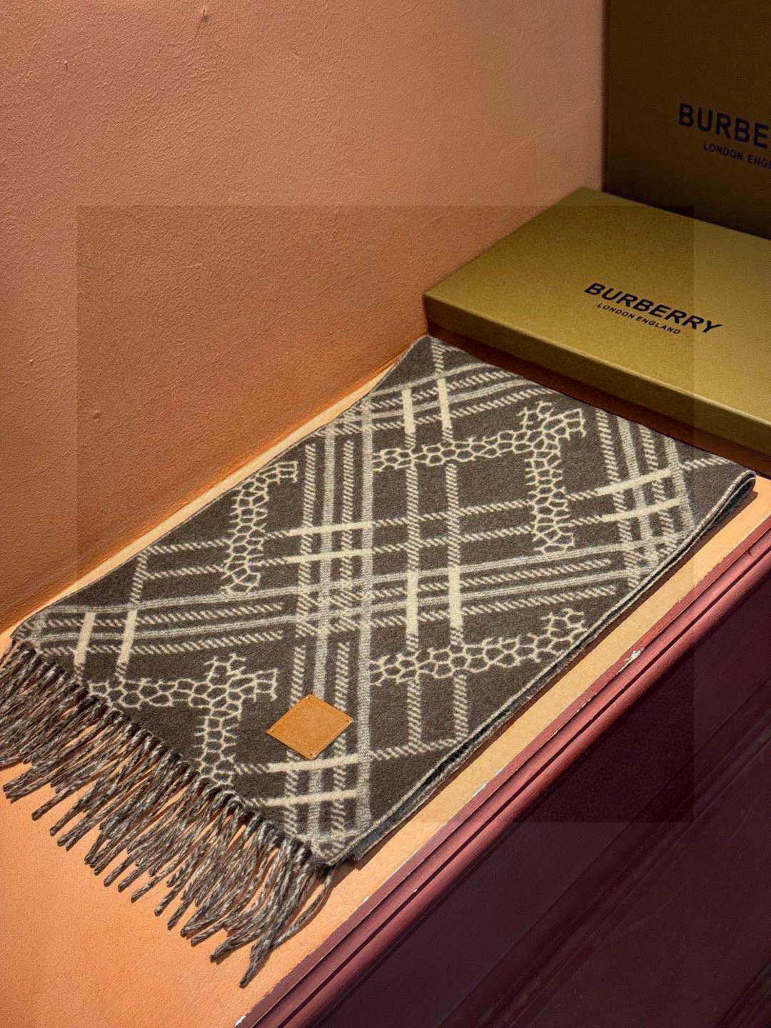 BURBERRY BBR SCARF 168 CM IN CASHMERE 730563