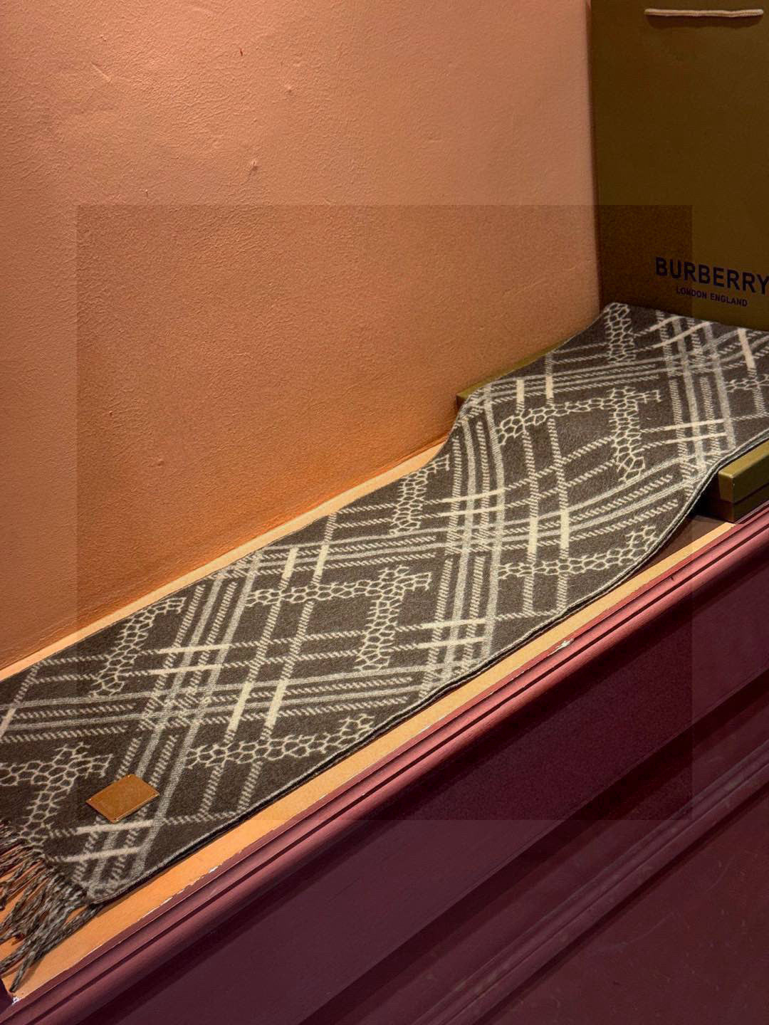 BURBERRY BBR SCARF 168 CM IN CASHMERE 730563
