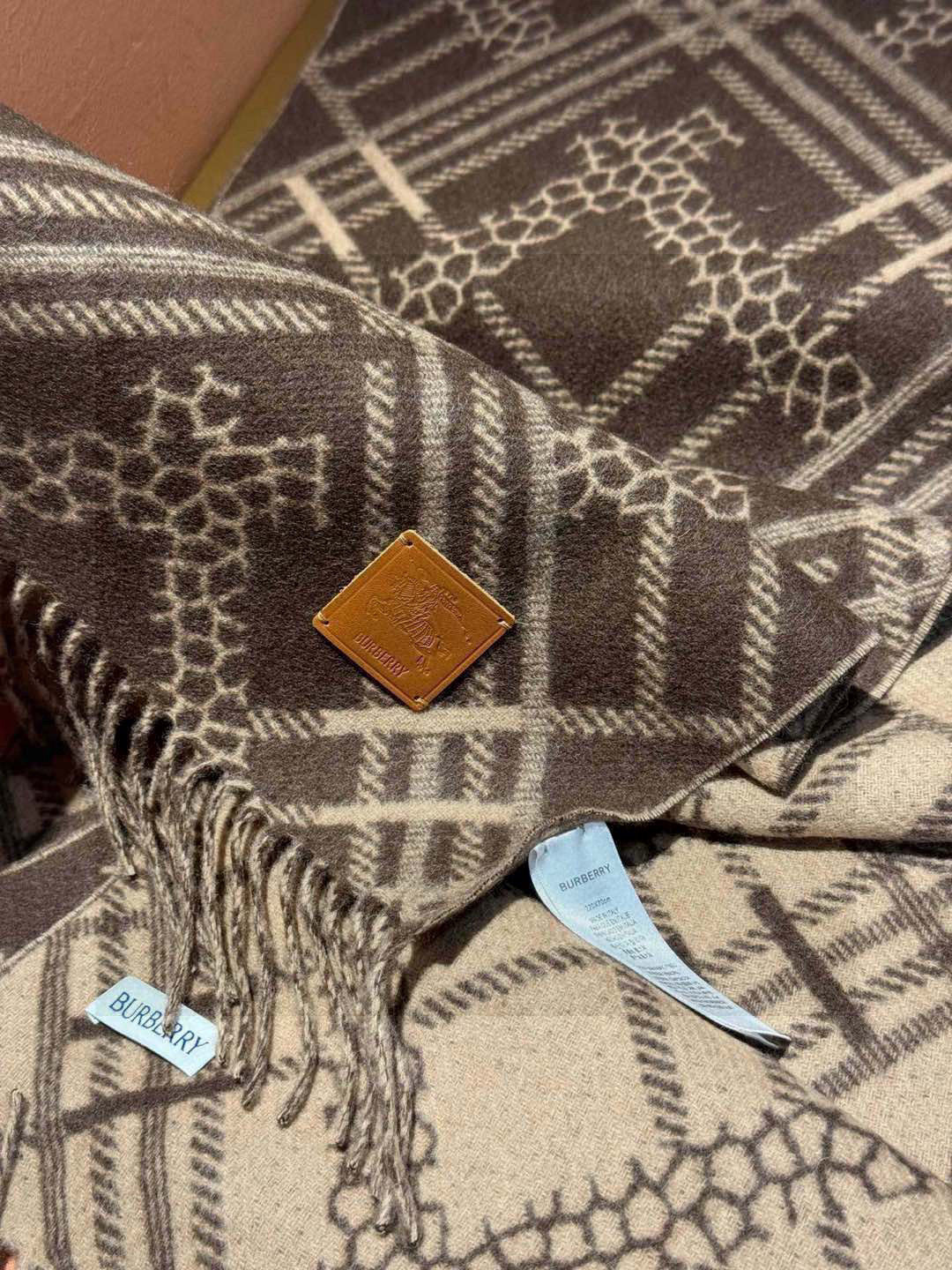 BURBERRY BBR SCARF 168 CM IN CASHMERE 730563