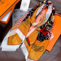 HERMES HERMES 25S SCARF 200 IN CASERE SILK 730598