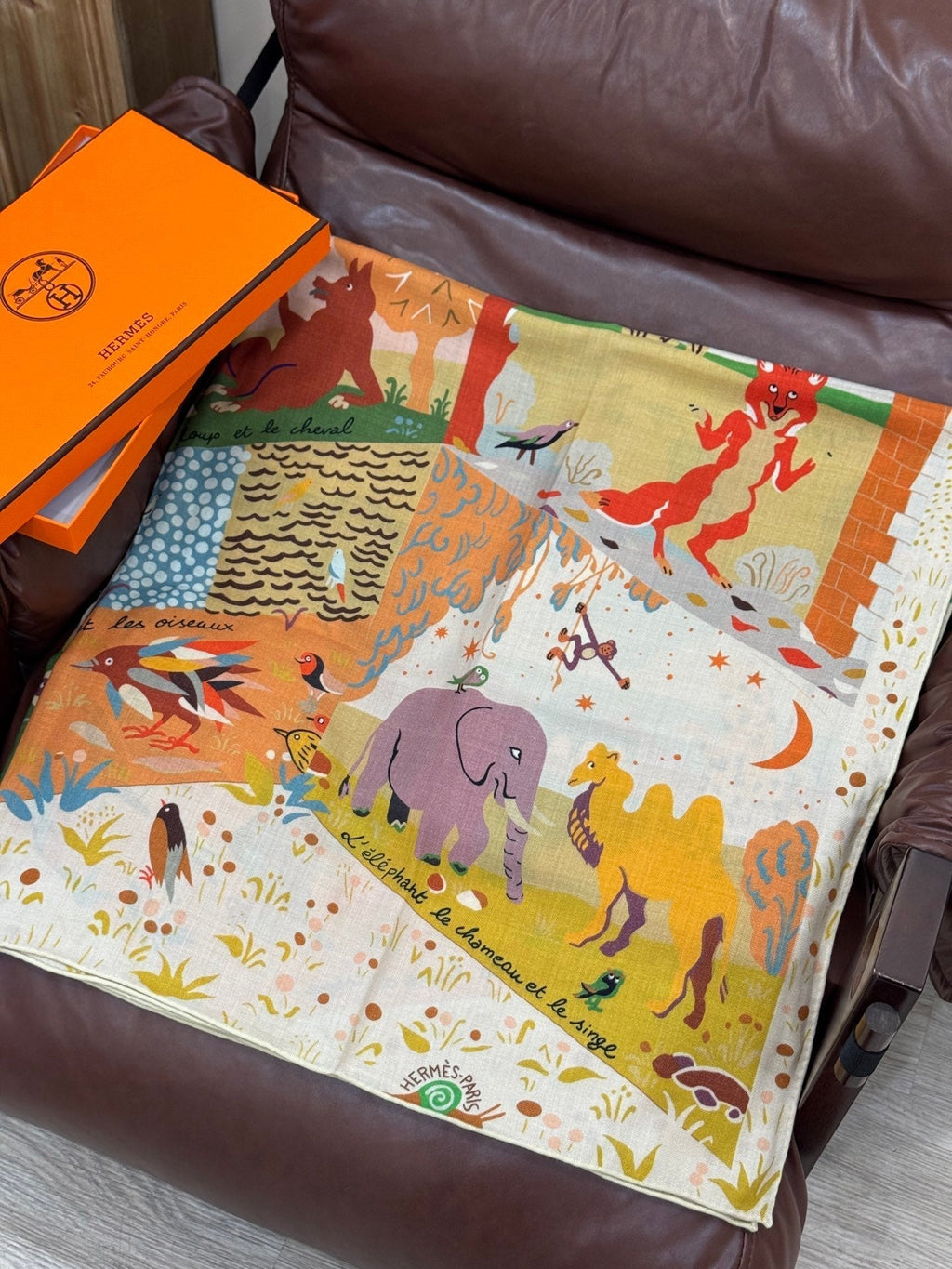 HERMES HERMES 25S SCARF 140 IN SILK 733913