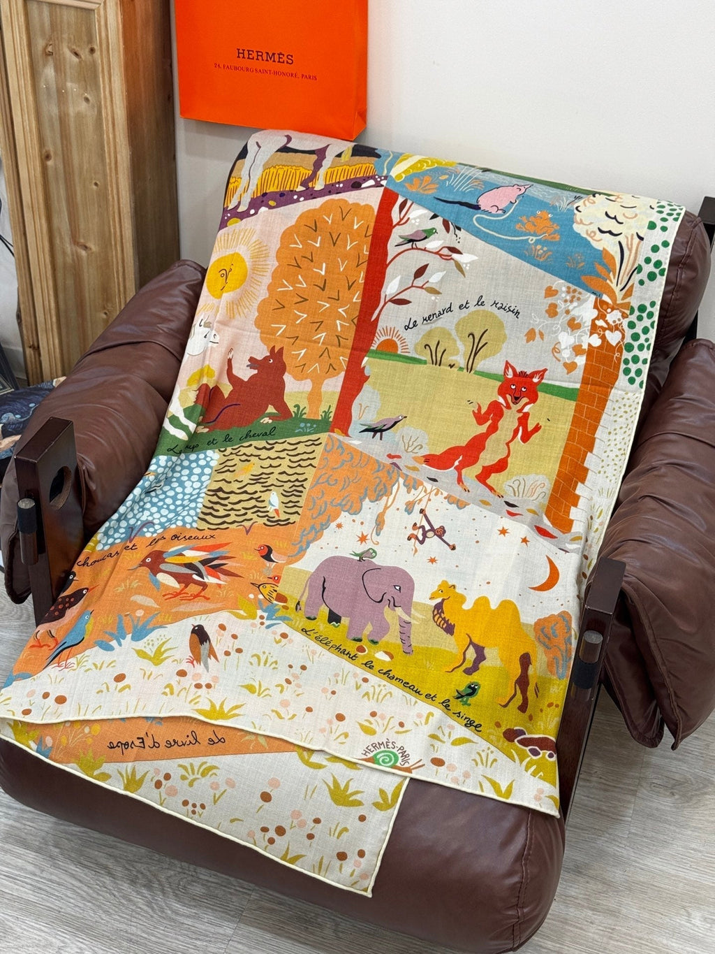 HERMES HERMES 25S SCARF 140 IN SILK 733913