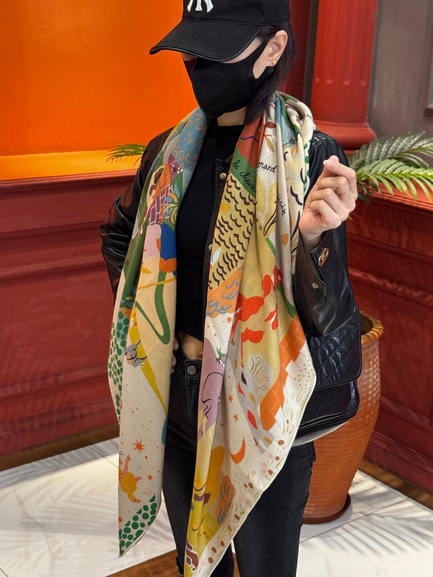 HERMES HERMES 25S SCARF 140 IN SILK 733913