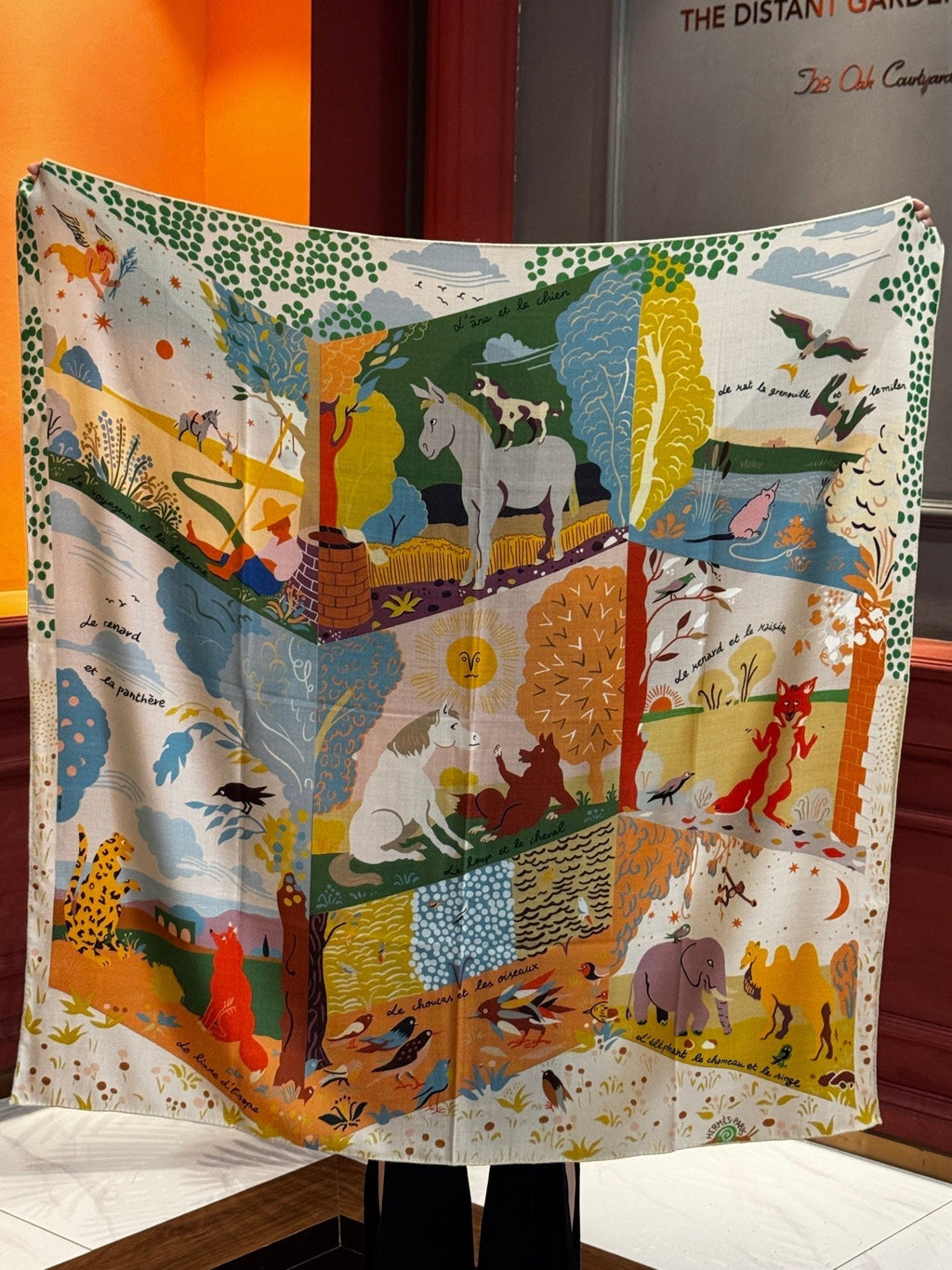 HERMES HERMES 25S SCARF 140 IN SILK 733913