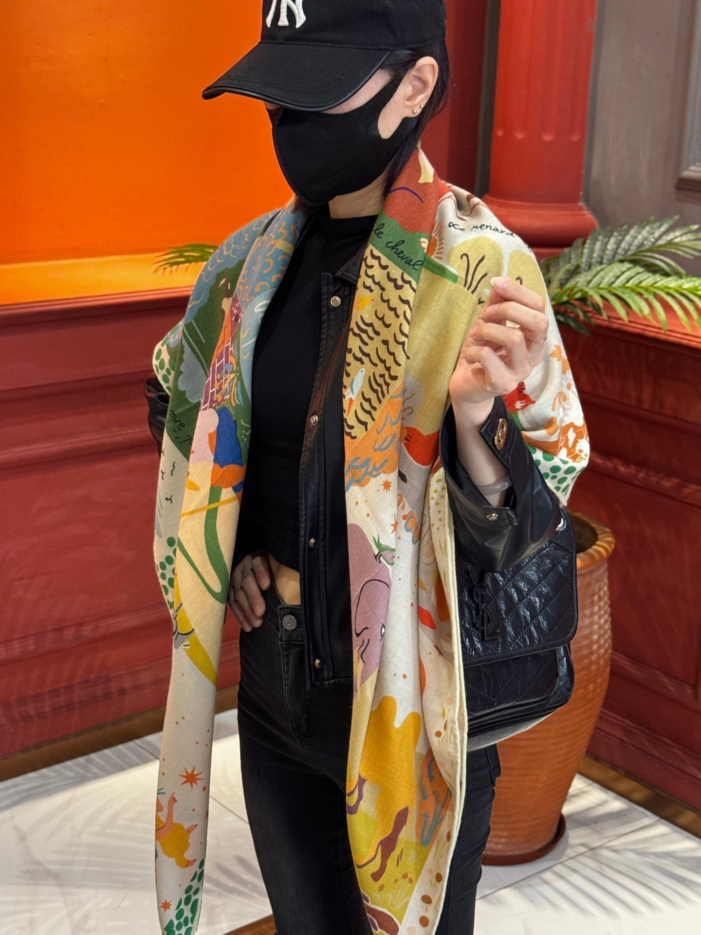 HERMES HERMES 25S SCARF 140 IN SILK 733913