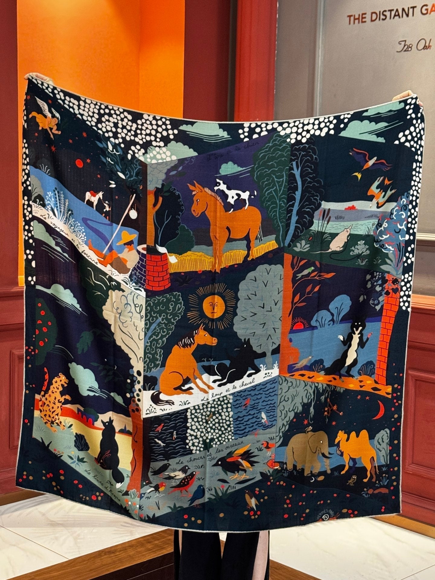 HERMES HERMES 25S SCARF 140 IN SILK 733916