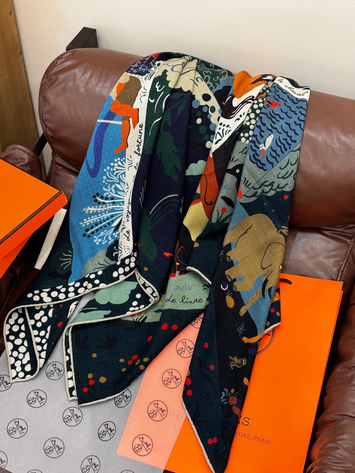 HERMES HERMES 25S SCARF 140 IN SILK 733916