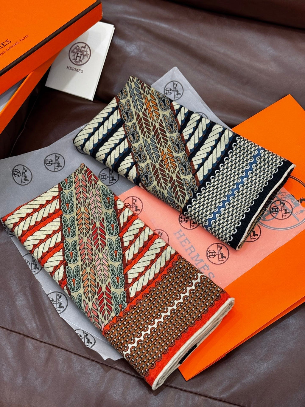 HERMES HERMES 25S SCARF 140 IN SILK TWILL 733918