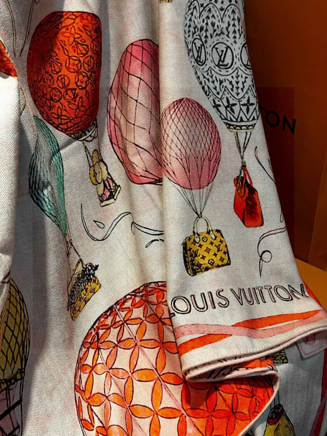 LOUIS VUITTON LV SCARF 140 CM IN WOOL MIX SILK 735799
